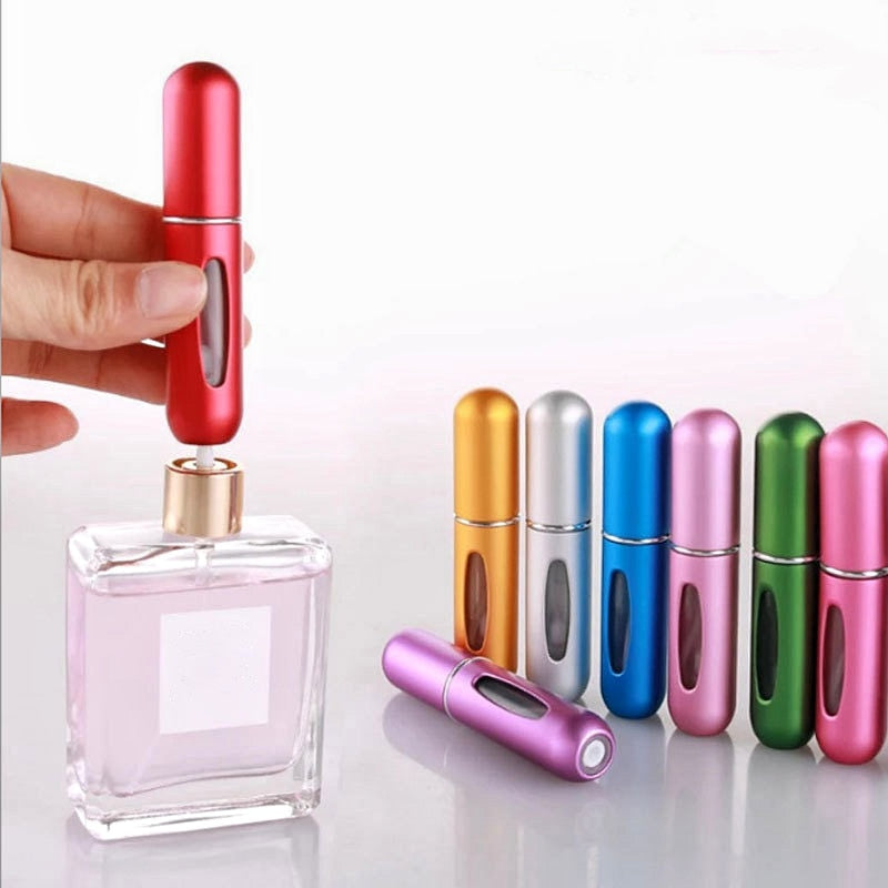 Refil de perfume portátil e recarregável - com spray